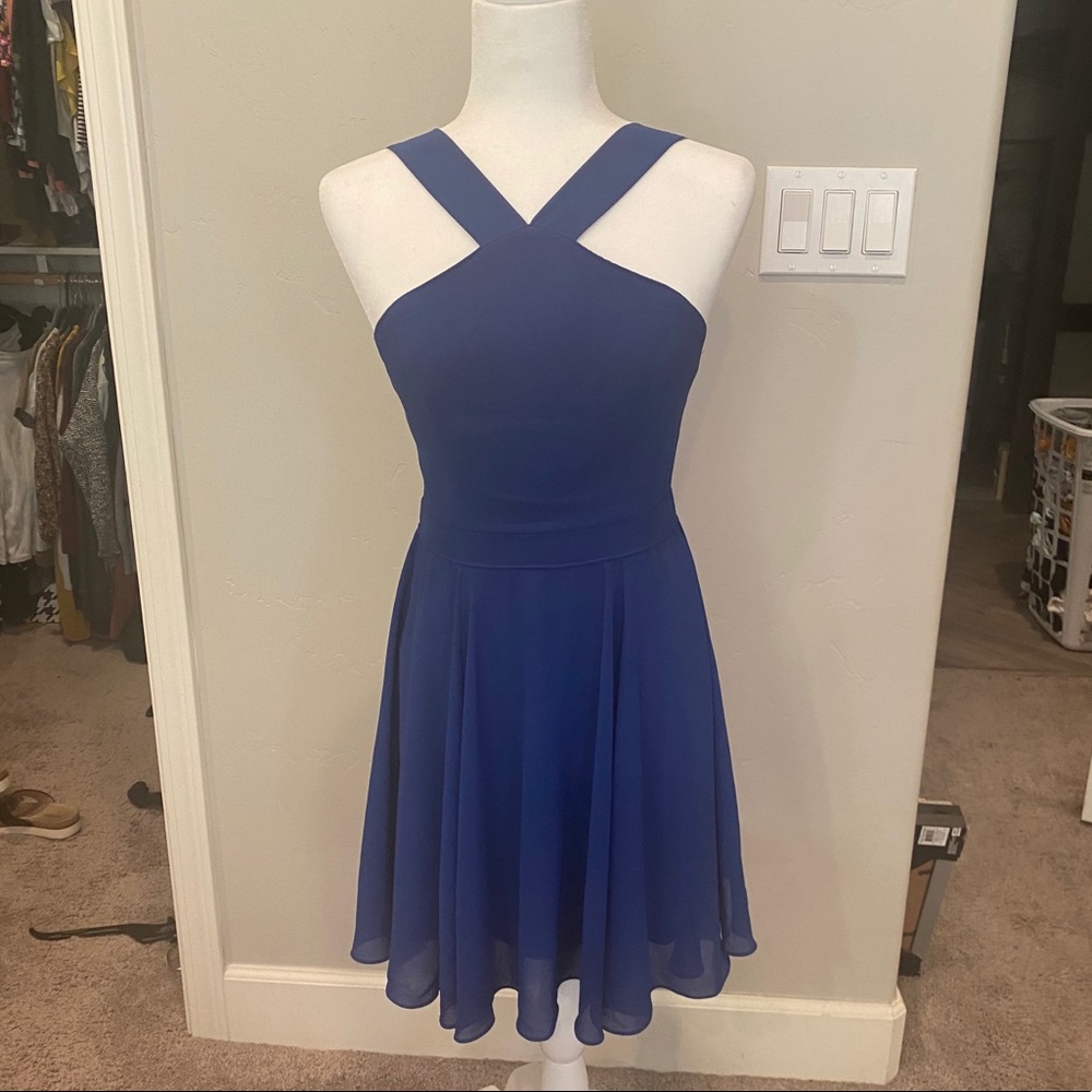Royal blue dress